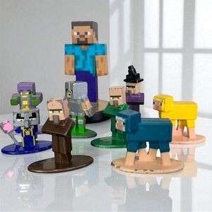 Minecraft Nano Metalfigs‎ Jada Toys Die-Cast Figure Collection Set